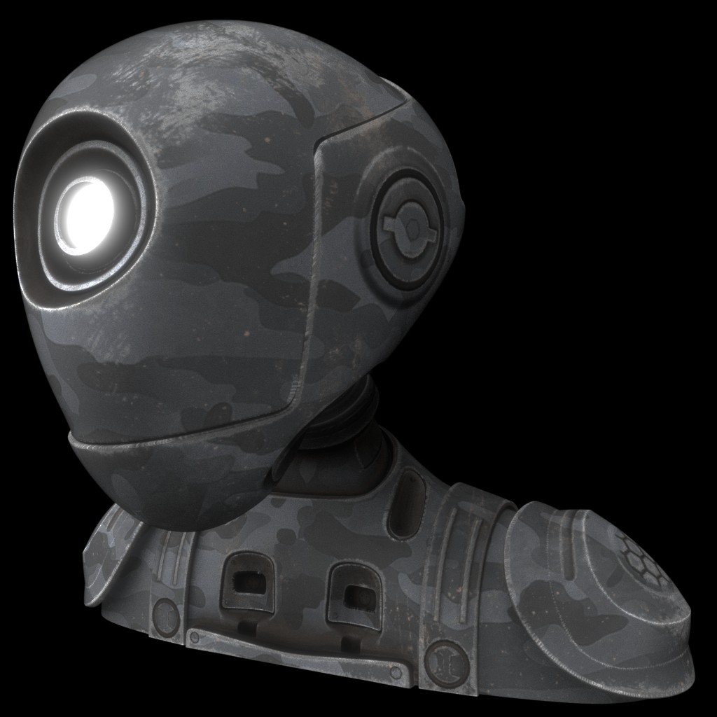 Robot Soldier Bust preview image 1
